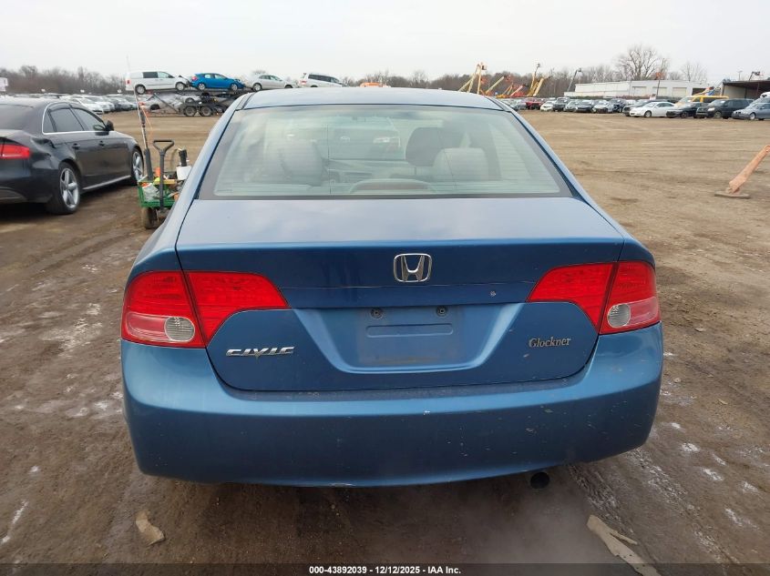 2008 Honda Civic Lx VIN: 1HGFA15588L052442 Lot: 43892039