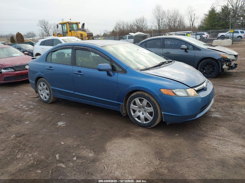 2008 Honda Civic Lx VIN: 1HGFA15588L052442 Lot: 43892039