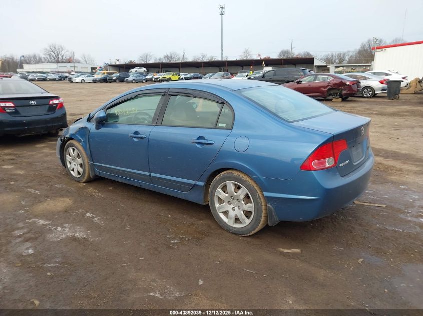 2008 Honda Civic Lx VIN: 1HGFA15588L052442 Lot: 43892039