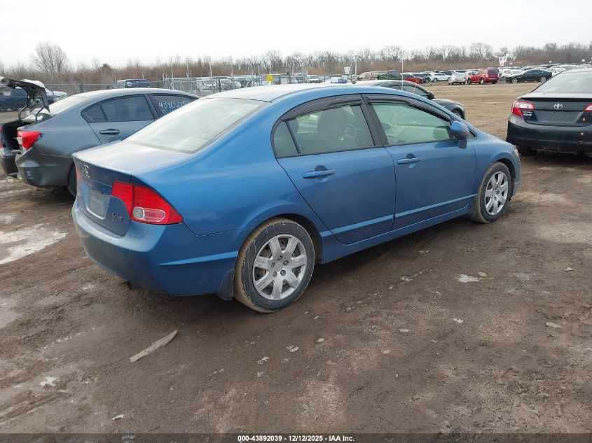 2008 Honda Civic Lx VIN: 1HGFA15588L052442 Lot: 43892039