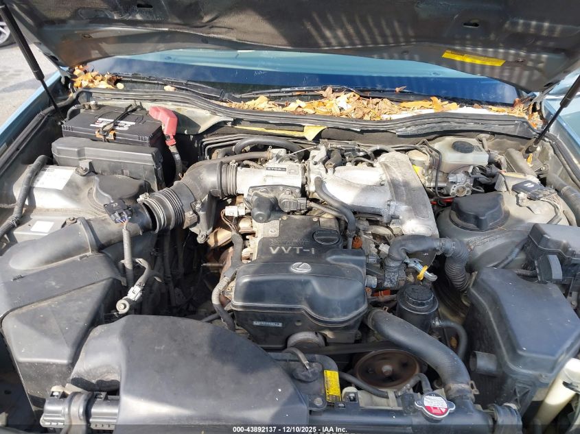 2001 Lexus Gs 300 VIN: JT8BD69S310137499 Lot: 43892137