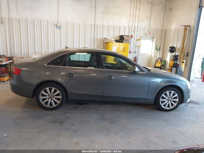 2013 Audi A4 2.0T Premium VIN: WAUBFAFLXDN027551 Lot: 43892183