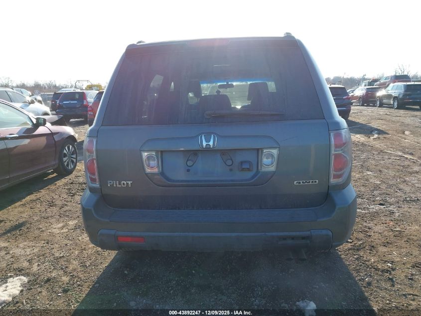2008 Honda Pilot Ex-L VIN: 5FNYF18708B022649 Lot: 43892247