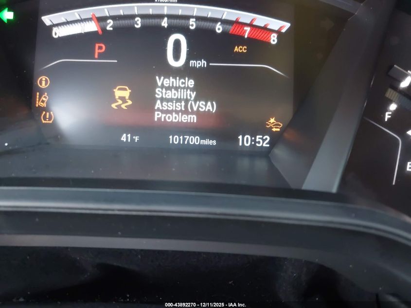 2020 Honda Cr-V 2Wd Lx VIN: 5J6RW1H20LL010705 Lot: 43892270