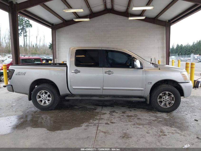 2004 Nissan Titan Le VIN: 1N6AA07B94N575860 Lot: 43892271