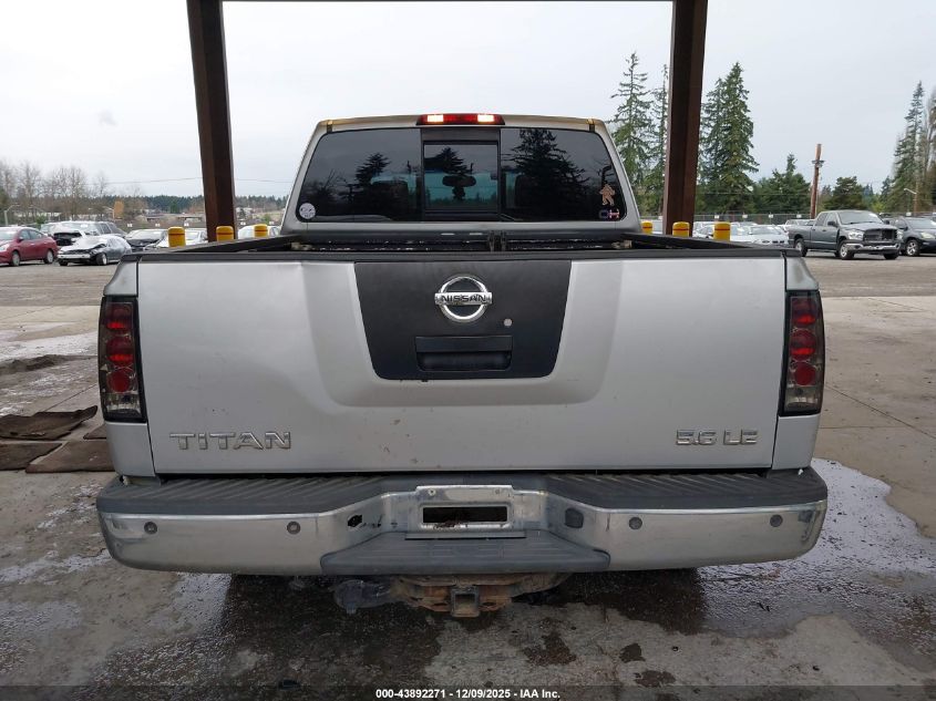 2004 Nissan Titan Le VIN: 1N6AA07B94N575860 Lot: 43892271