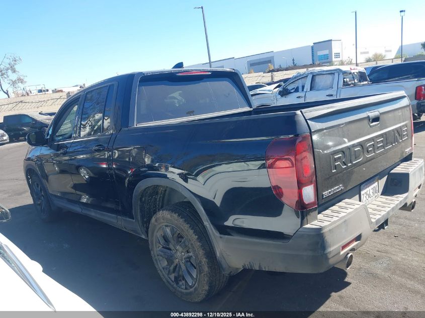 2024 Honda Ridgeline Sport VIN: 5FPYK3F12RB019542 Lot: 43892298