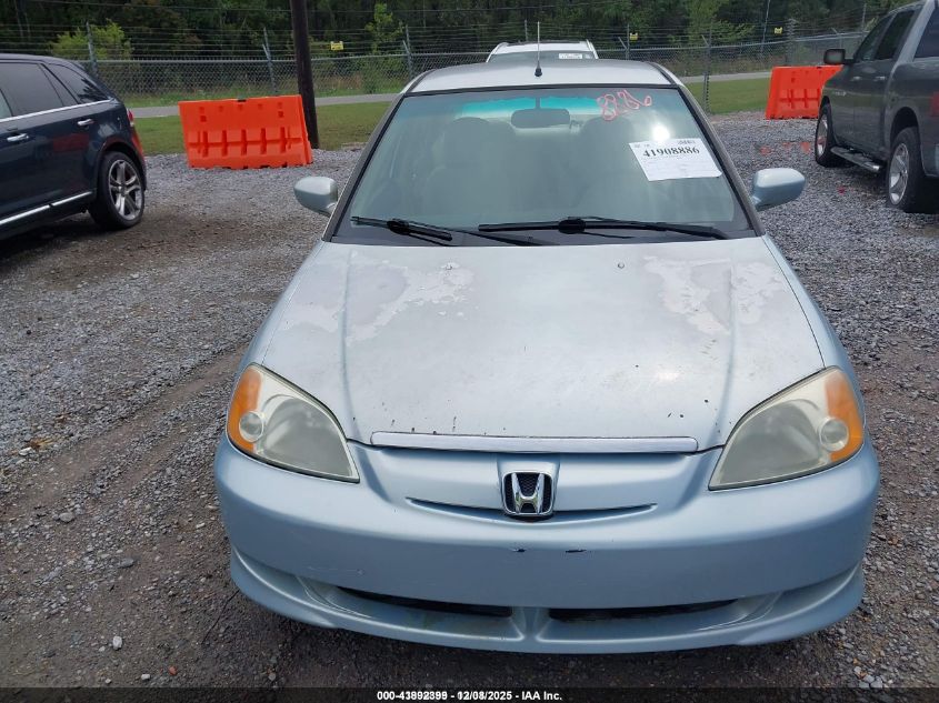 2003 Honda Civic Hybrid VIN: JHMES96663S023323 Lot: 43892399
