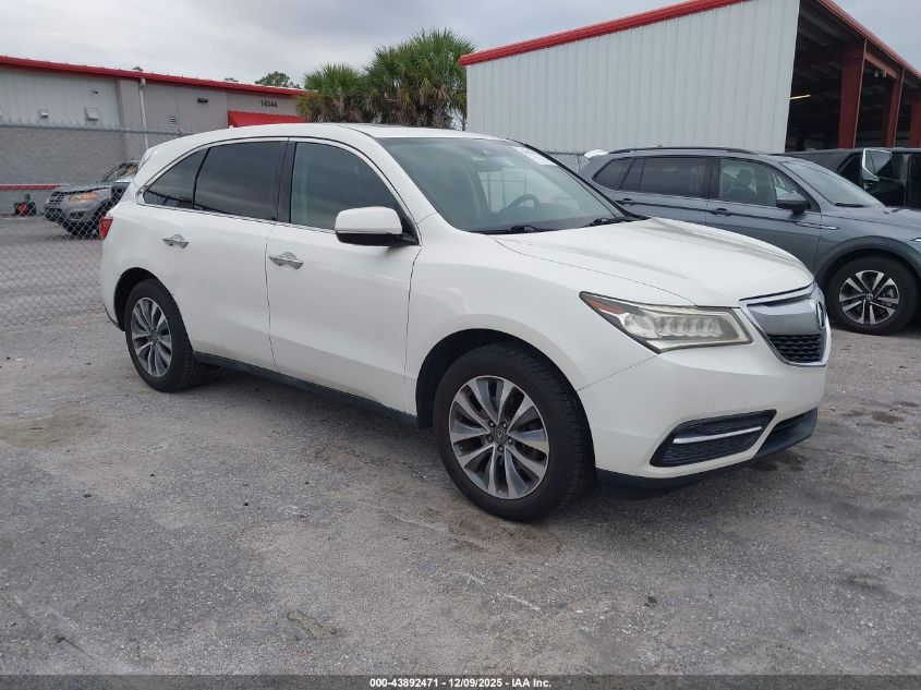 ACURA MDX TECHNOLOGY ACURAWATCH PLUS PACKAGES/TECHNOLOGY PACKAGE