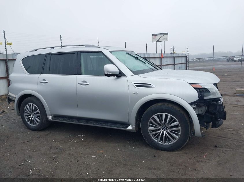 2021 Nissan Armada Sl 2Wd VIN: JN8AY2BA7M9371385 Lot: 43892477