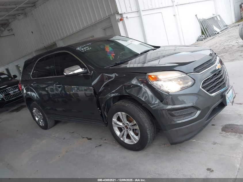 2017 Chevrolet Equinox Ls VIN: 2GNALBEK1H1530874 Lot: 43892521