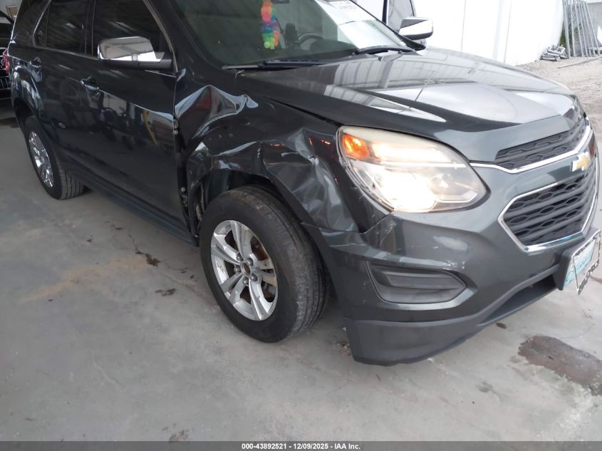 2017 Chevrolet Equinox Ls VIN: 2GNALBEK1H1530874 Lot: 43892521