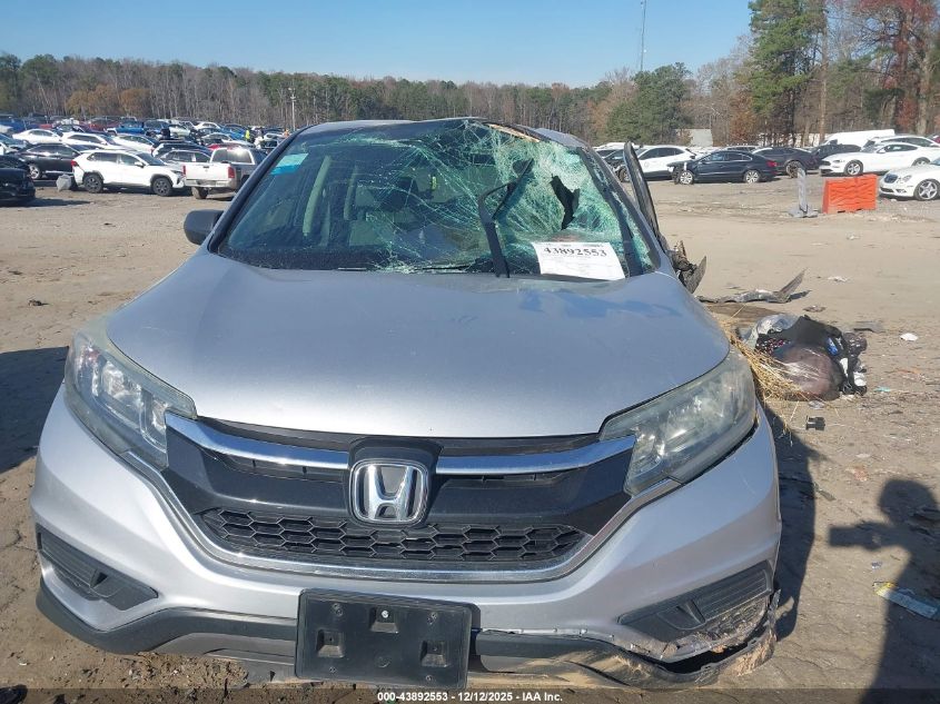 2015 Honda Cr-V Lx VIN: 5J6RM4H33FL067338 Lot: 43892553