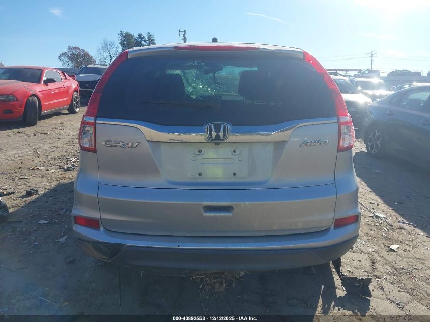 2015 Honda Cr-V Lx VIN: 5J6RM4H33FL067338 Lot: 43892553