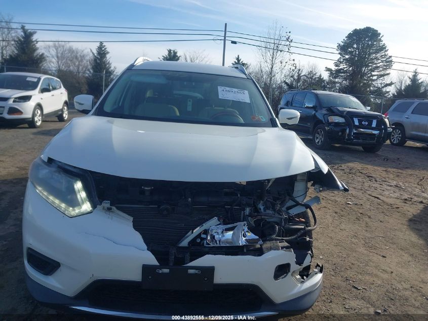 2016 Nissan Rogue Sv VIN: KNMAT2MT4GP632092 Lot: 43892555
