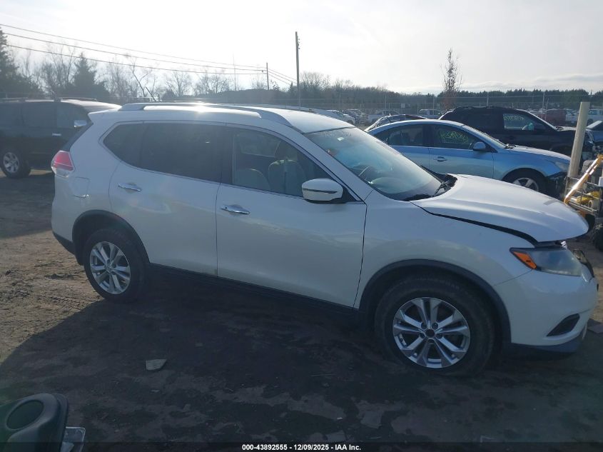 2016 Nissan Rogue Sv VIN: KNMAT2MT4GP632092 Lot: 43892555