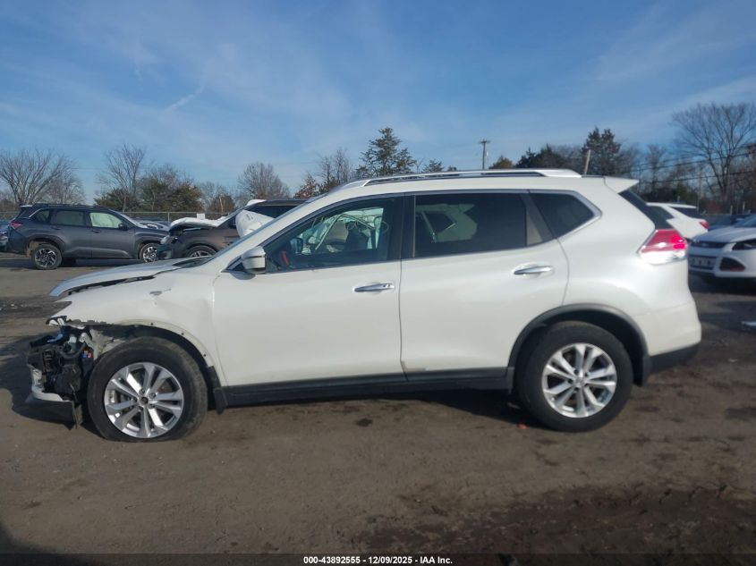 2016 Nissan Rogue Sv VIN: KNMAT2MT4GP632092 Lot: 43892555