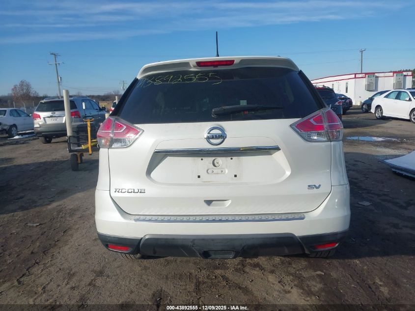 2016 Nissan Rogue Sv VIN: KNMAT2MT4GP632092 Lot: 43892555