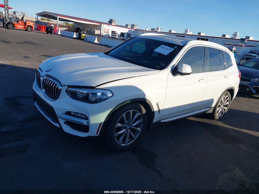 2019 BMW X3 Sdrive30I VIN: 5UXTR7C50KLF23590 Lot: 43892600