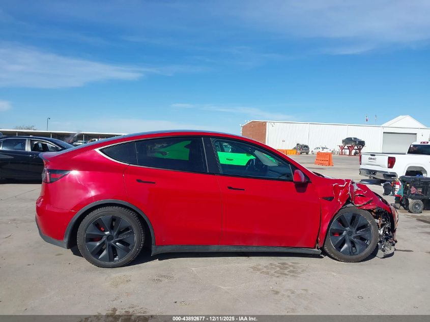 2022 Tesla Model Y Performance Dual Motor All-Wheel Drive VIN: 7SAYGDEF6NF466420 Lot: 43892677