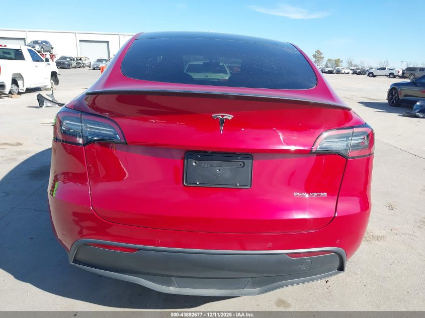 2022 Tesla Model Y Performance Dual Motor All-Wheel Drive VIN: 7SAYGDEF6NF466420 Lot: 43892677