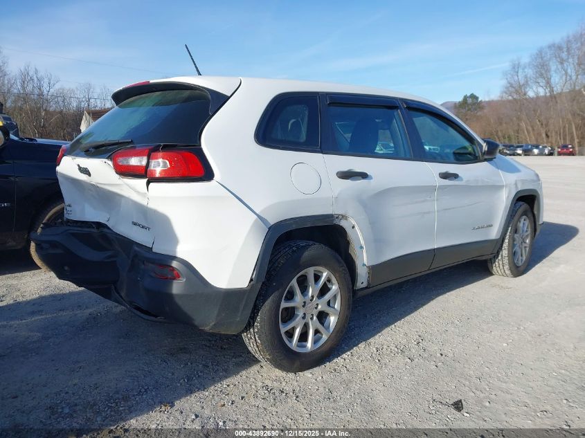 2014 Jeep Cherokee Sport VIN: 1C4PJMAB7EW209856 Lot: 43892690
