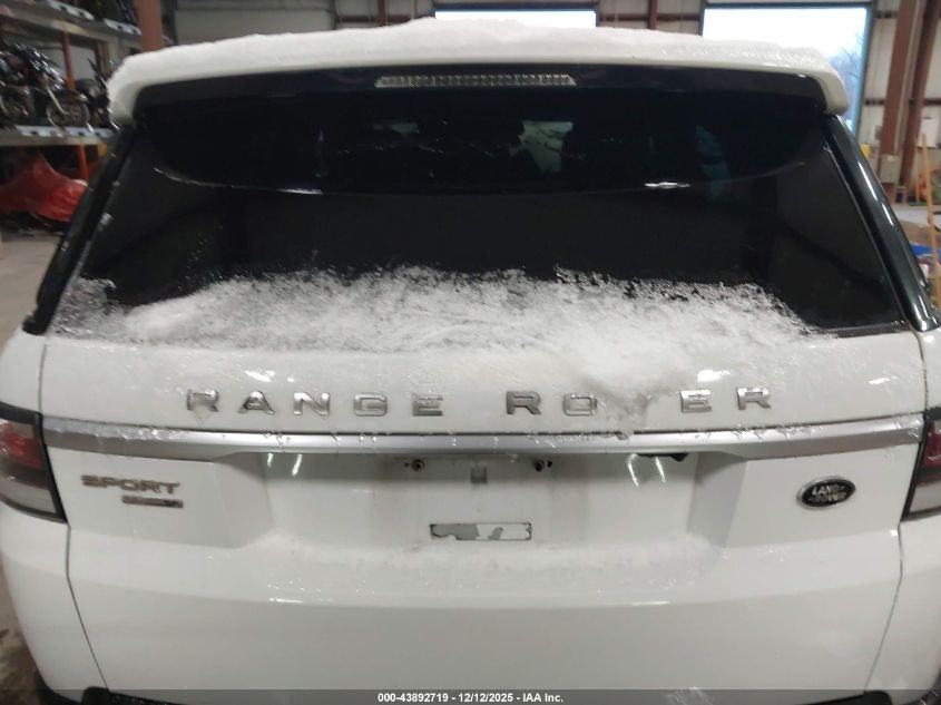 2016 Land Rover Range Rover Sport 3.0L V6 Supercharged Se VIN: SALWG2PF1GA594509 Lot: 43892719