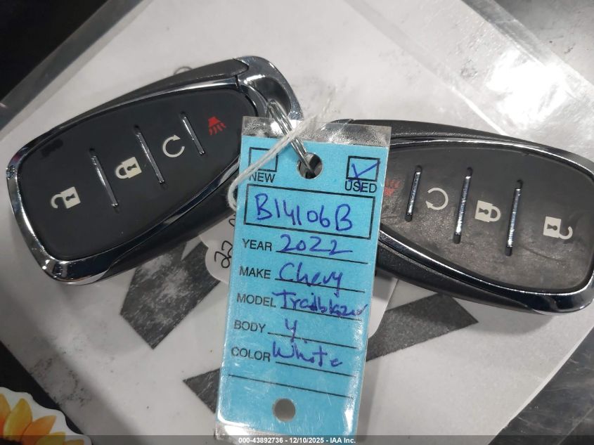 2022 Chevrolet Trailblazer Awd Lt VIN: KL79MRSL5NB146667 Lot: 43892736