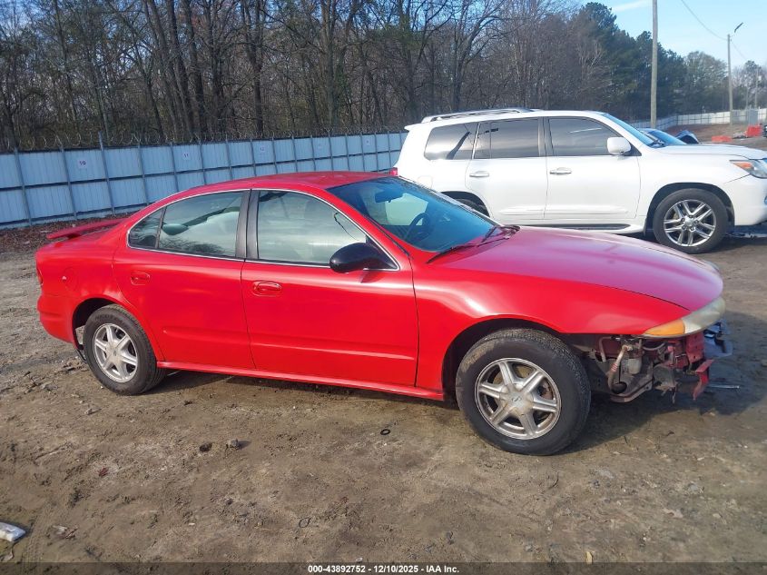2003 Oldsmobile Alero Gl1 VIN: 1G3NL52E43C276252 Lot: 43892752