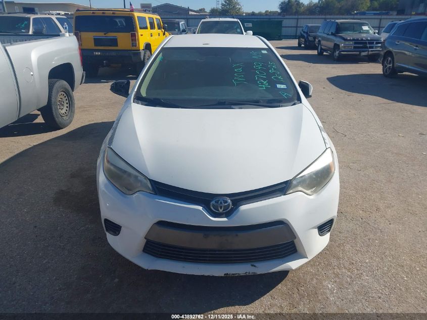 2016 Toyota Corolla Le VIN: 5YFBURHE6GP427099 Lot: 43892762