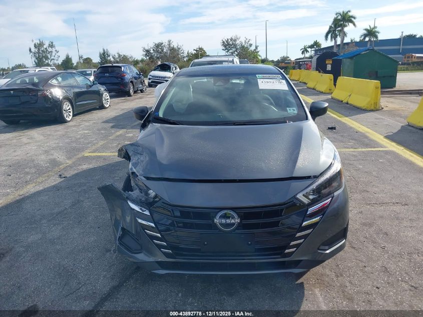 2025 Nissan Versa 1.6 S VIN: 3N1CN8DV1SL865880 Lot: 43892778