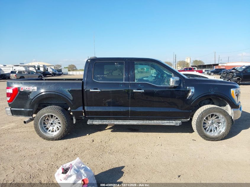 2021 Ford F-150 Lariat VIN: 1FTFW1E88MFC28439 Lot: 43892814