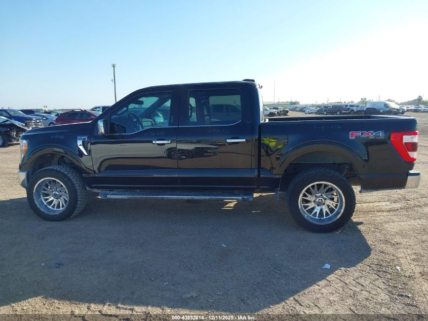 2021 Ford F-150 Lariat VIN: 1FTFW1E88MFC28439 Lot: 43892814