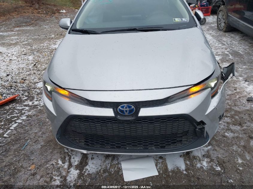 2022 Toyota Corolla Hybrid Le VIN: JTDEAMDE4N3009564 Lot: 43892817