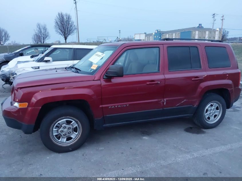 2015 Jeep Patriot Sport VIN: 1C4NJPBB6FD329734 Lot: 43892823