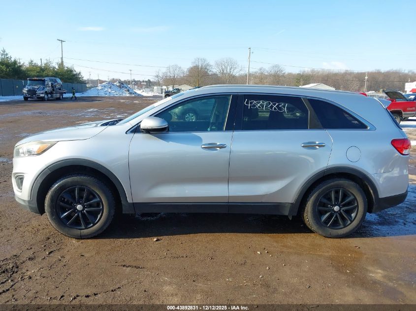 2016 Kia Sorento 2.4L Lx VIN: 5XYPG4A34GG075167 Lot: 43892831