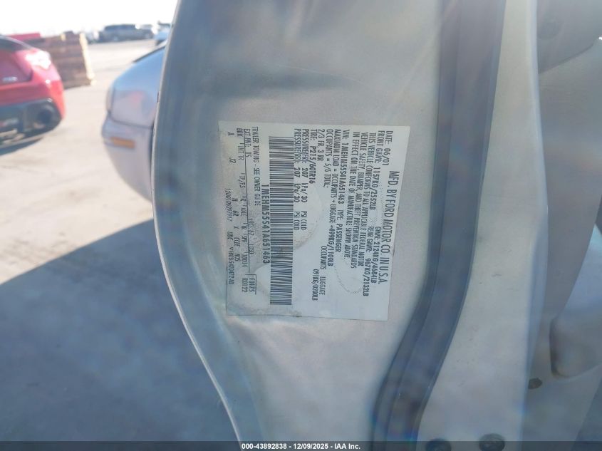 2001 Mercury Sable Ls Premium VIN: 1MEHM55S41A651463 Lot: 43892838