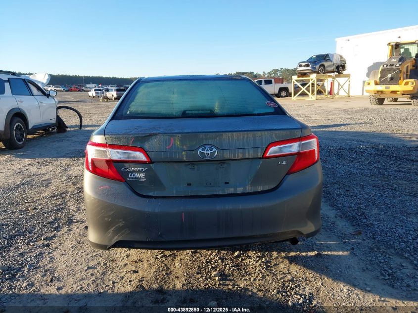 2012 Toyota Camry Le VIN: 4T1BF1FK0CU594510 Lot: 43892850