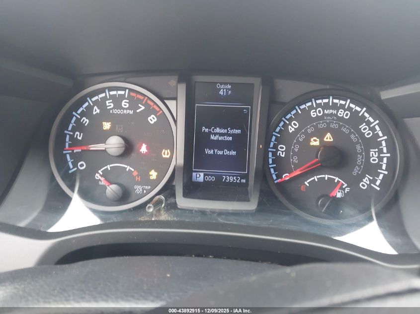 2020 Toyota Tacoma Sr V6 VIN: 5TFCZ5AN9LX237382 Lot: 43892915