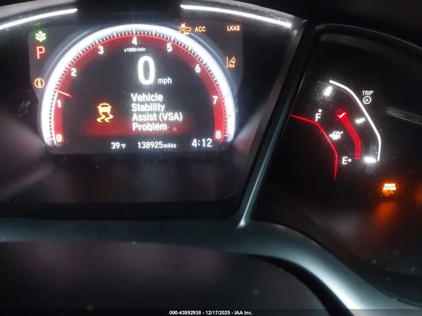 2019 Honda Civic Sport VIN: 19XFC2F85KE038344 Lot: 43892938