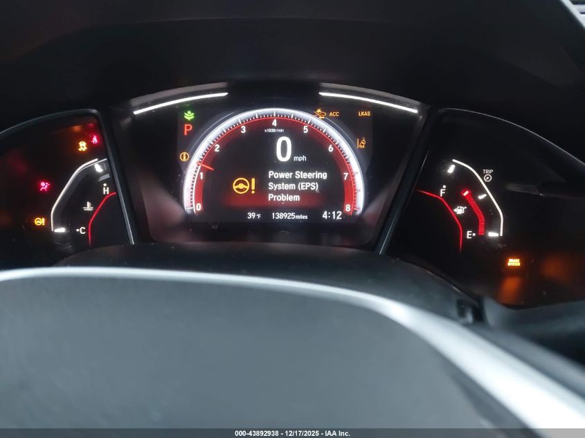 2019 Honda Civic Sport VIN: 19XFC2F85KE038344 Lot: 43892938