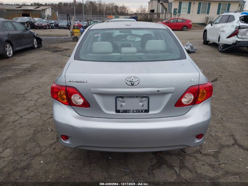 2009 Toyota Corolla Le VIN: 2T1BU40E39C136254 Lot: 43892964