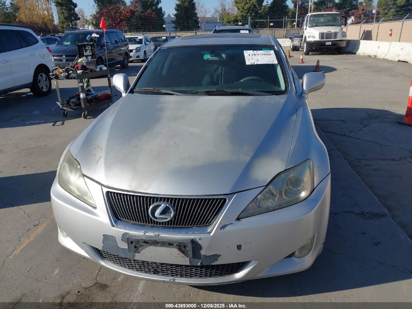 2006 Lexus Is 250 VIN: JTHBK262665023591 Lot: 43893000