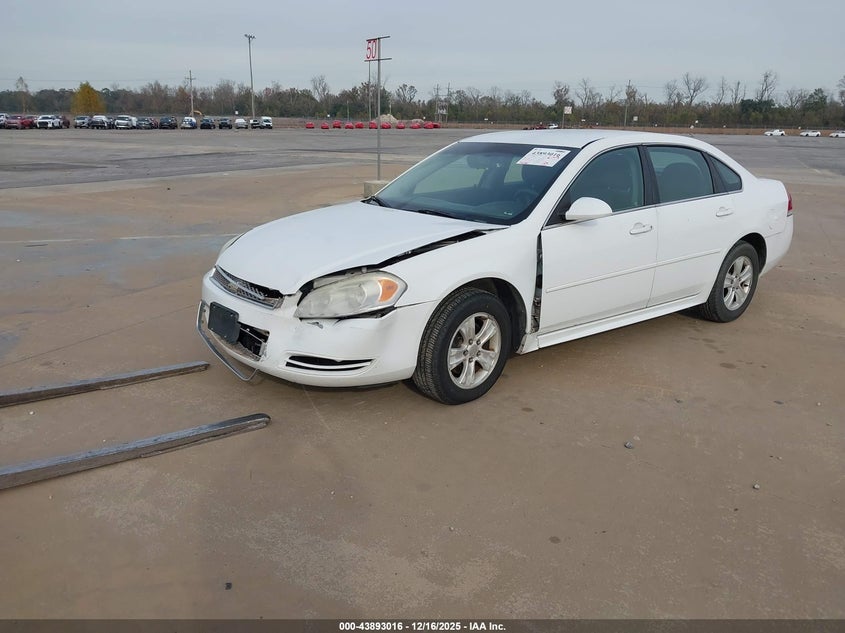 Vin: 2g1wf5e32c1262161, lot: 44388574, chevrolet impala ls 20122