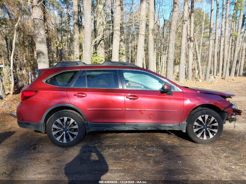 2016 Subaru Outback 2.5I Limited VIN: 4S4BSALC6G3215515 Lot: 43893035