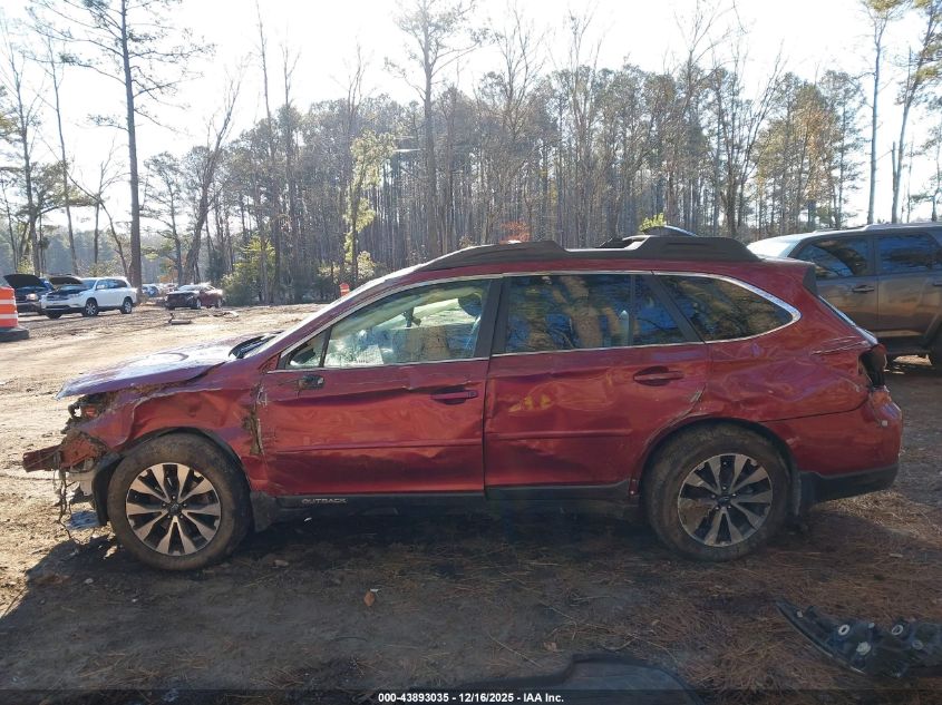 2016 Subaru Outback 2.5I Limited VIN: 4S4BSALC6G3215515 Lot: 43893035