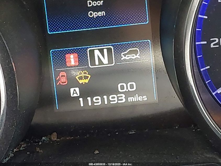 2016 Subaru Outback 2.5I Limited VIN: 4S4BSALC6G3215515 Lot: 43893035