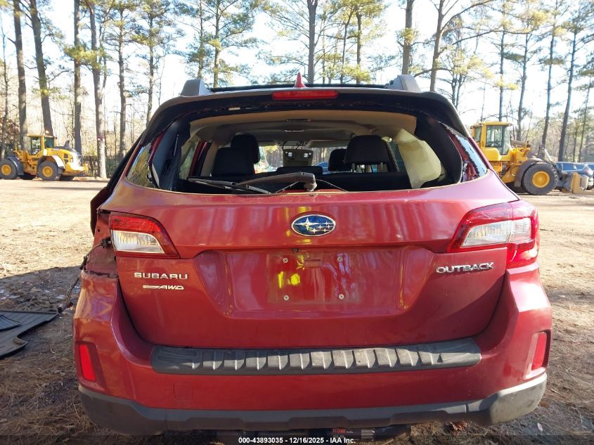 2016 Subaru Outback 2.5I Limited VIN: 4S4BSALC6G3215515 Lot: 43893035