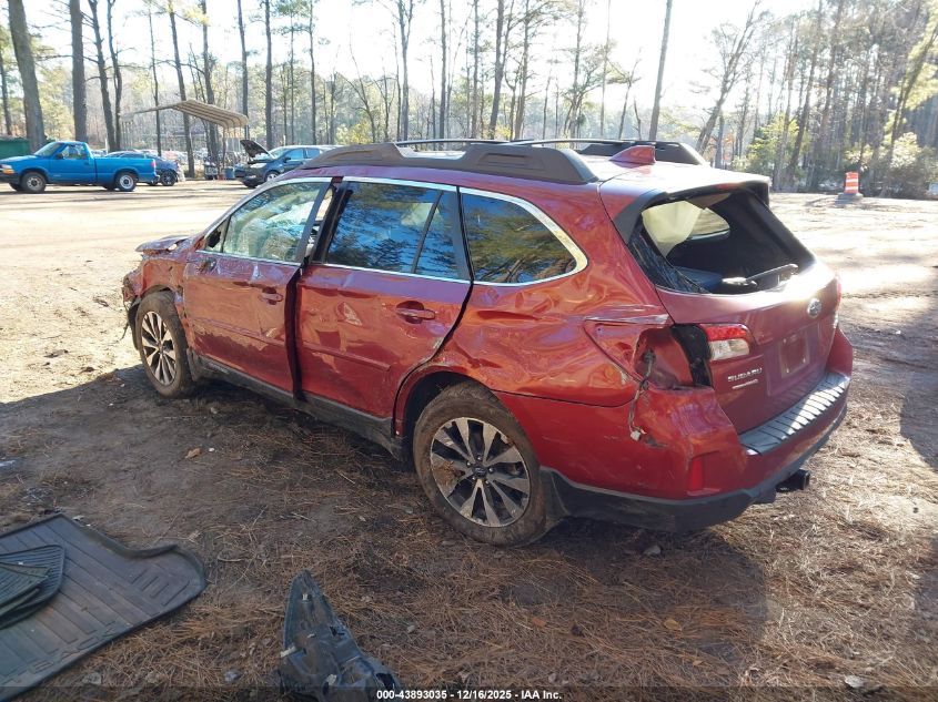 2016 Subaru Outback 2.5I Limited VIN: 4S4BSALC6G3215515 Lot: 43893035
