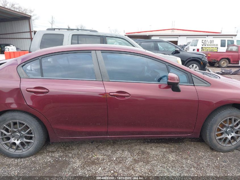 2013 Honda Civic Lx VIN: 19XFB2F53DE045305 Lot: 43893183